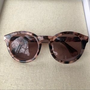 Stella & Dot Influencer Tortoise Round Sunglasses
